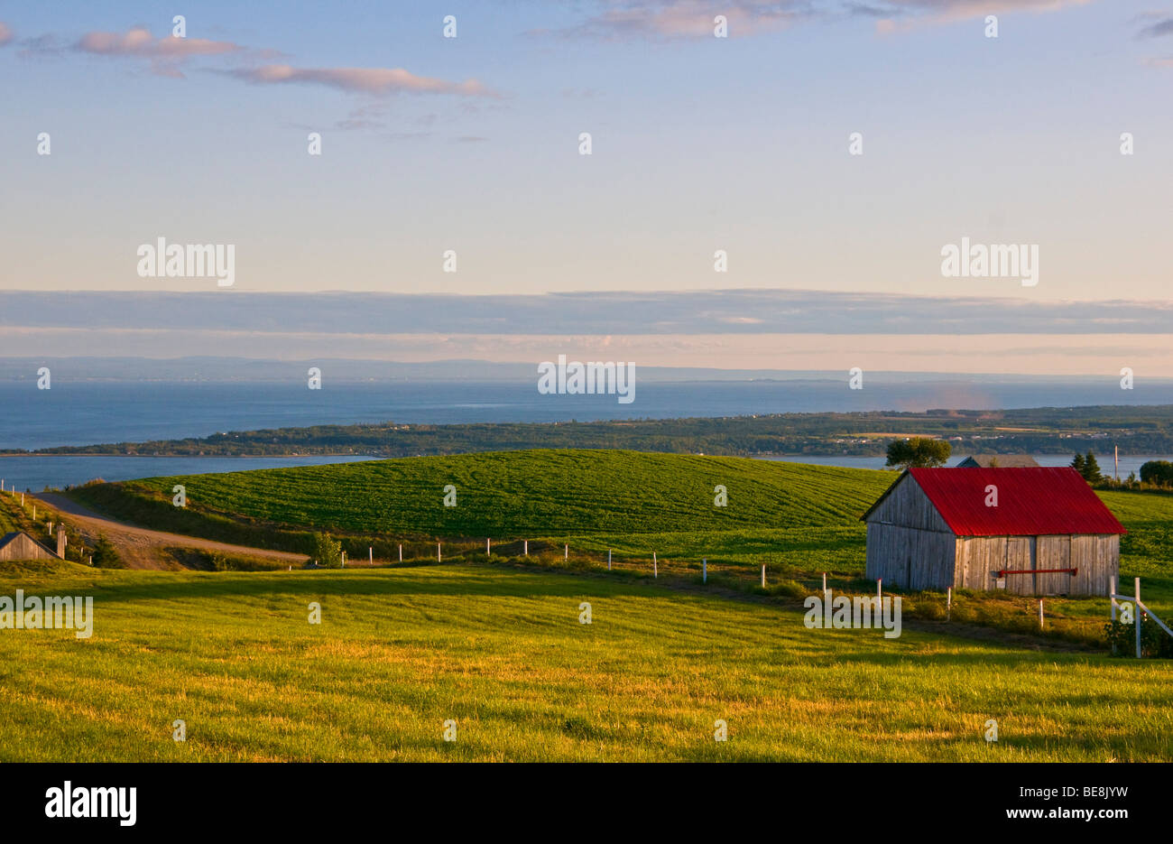 Les Eboulements Charlevoix Province of Quebec canada Stock Photo