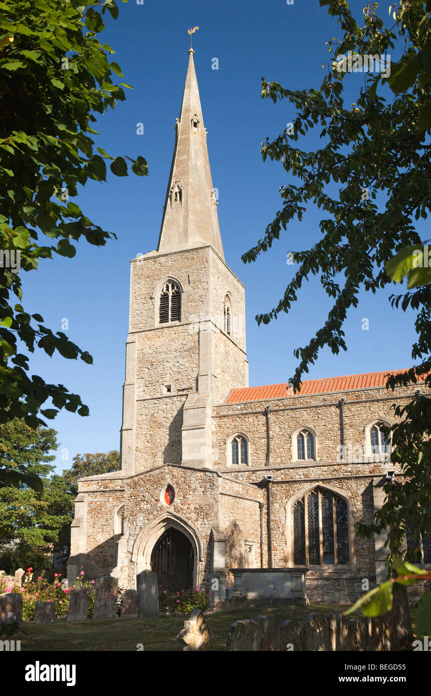England, Cambridgeshire, Fenstanton Parish Church Stock Photo, Royalty