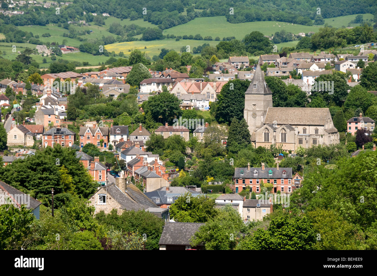 View of Uplands, Stroud, Gloucestershire, UK Stock Photo 26200113 Alamy