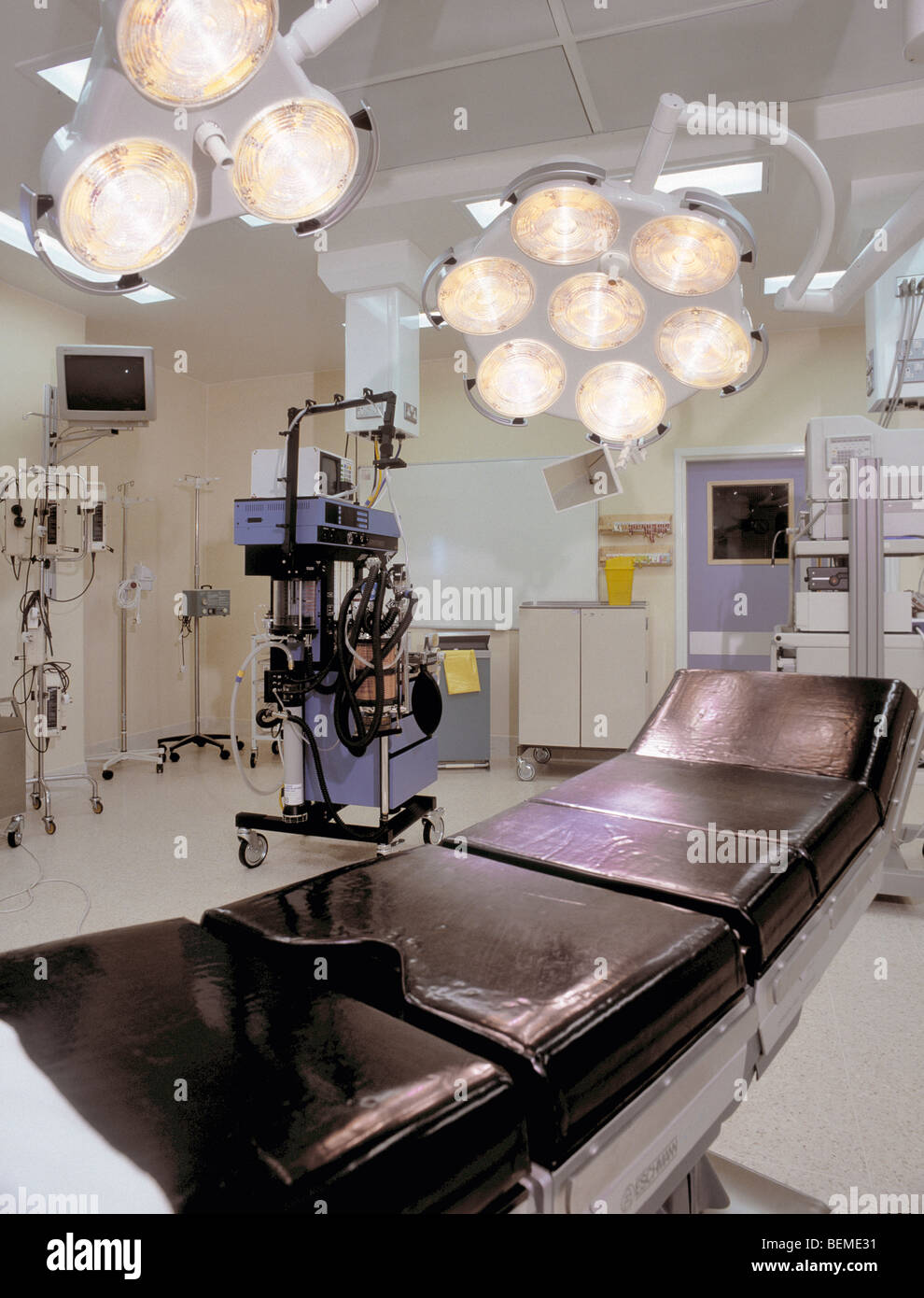 Operating theatre for heart surgery at Wythenshawe Hospital Stock Photo, Royalty Free Image