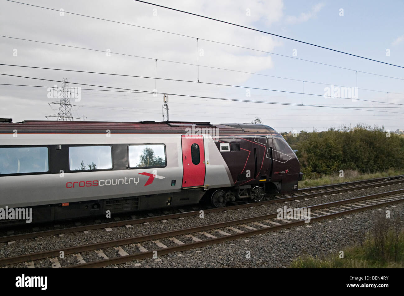 a cross country voyager train class 221 near dudley port west Stock ...