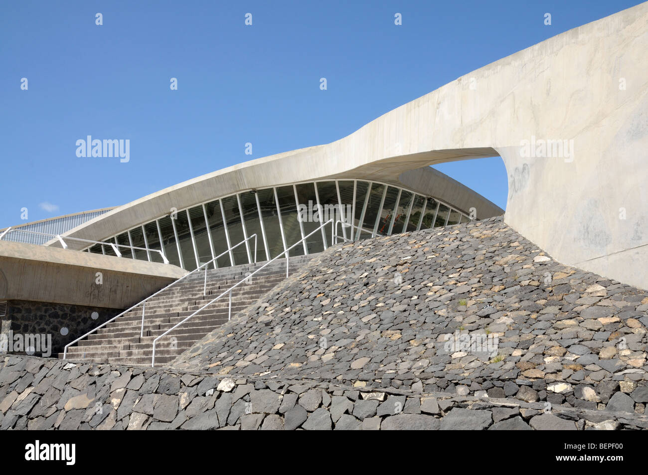 Modern Architecture Spain modern architecture in santa cruz de tenerife, spain stock photo Modern Architecture Spain modern architecture in santa cruz de tenerife, spain stock photo