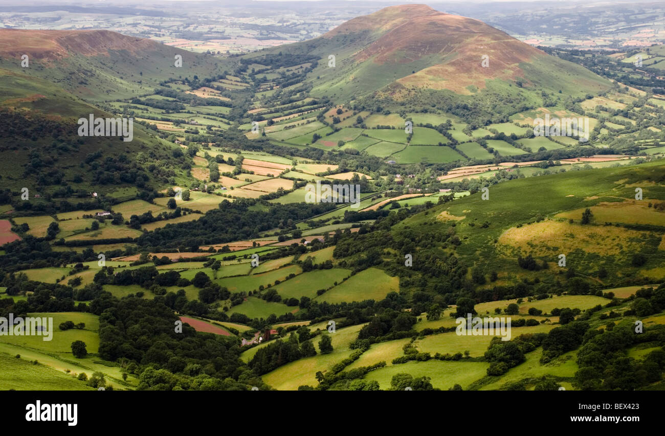 Mynydd Troed, in the Black mountains, Wales Stock Photo, Royalty Free