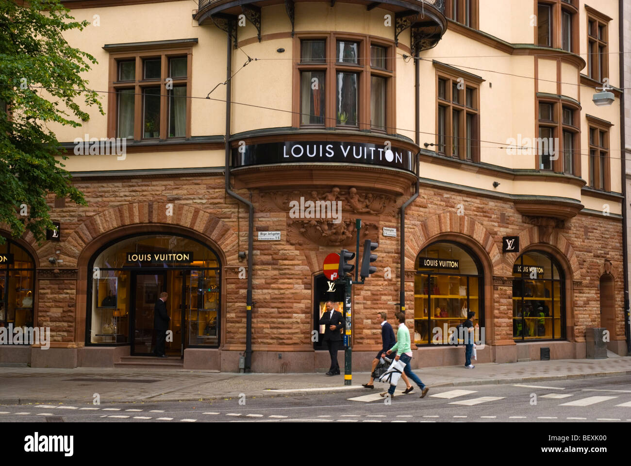 Louis Vuitton store Stureplan square Stockholm Sweden Europe Stock Photo, Royalty Free Image ...