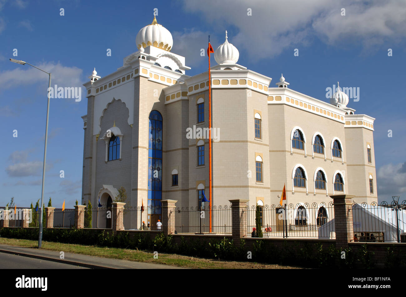 Gurdwara Sahib Sikh temple, Leamington Spa, Warwickshire, England, UK Stock Photo, Royalty Free