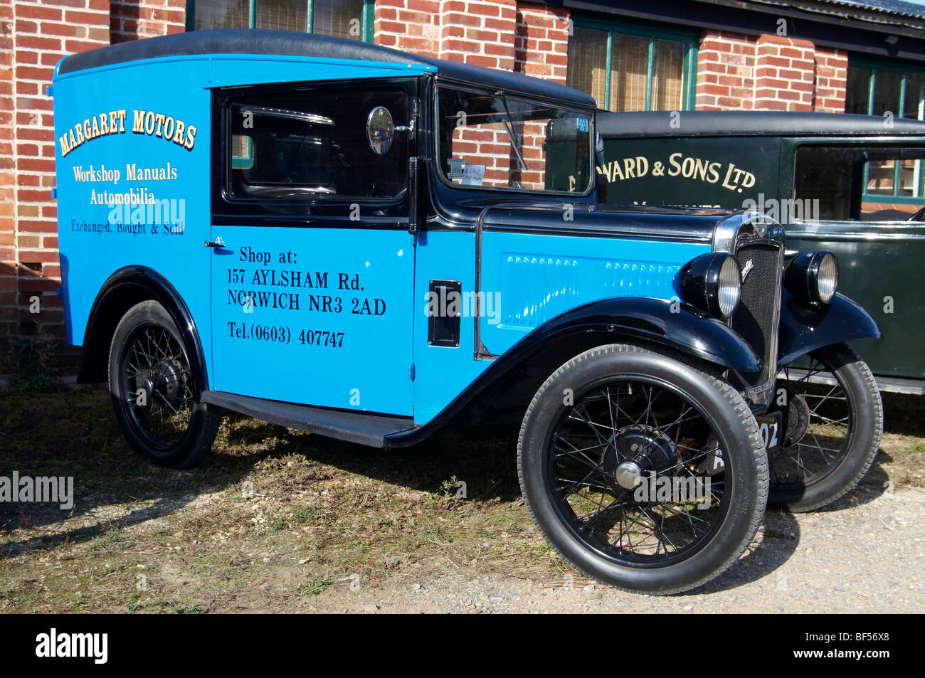 Vintage Austin 7 van from the 1930's in immaculate concours Stock Photo