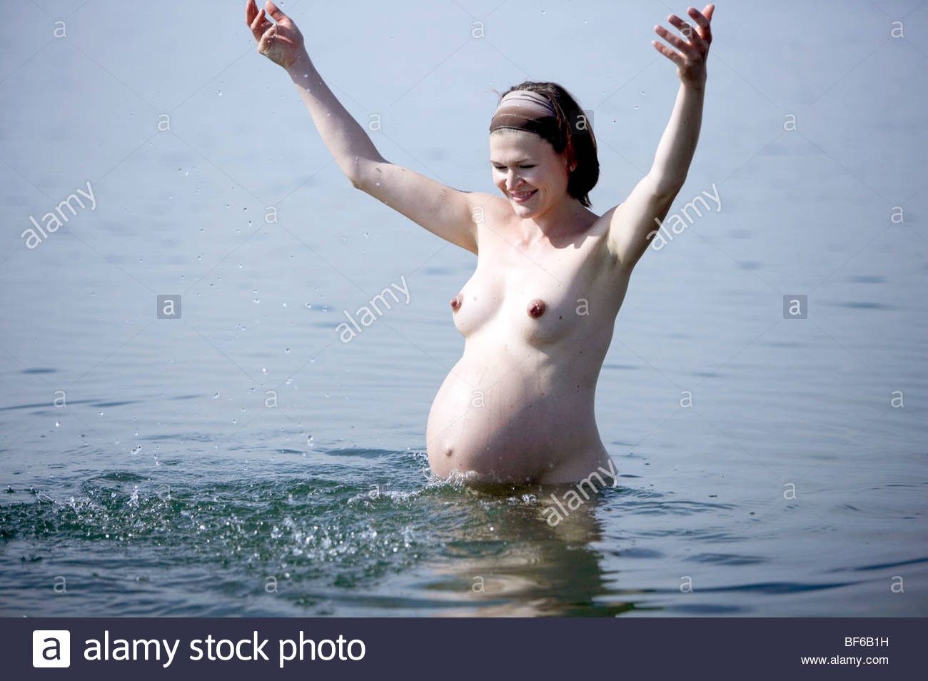 Nude Woman Bathing 16