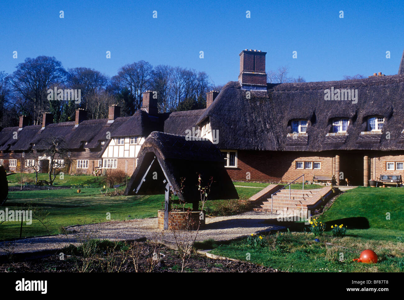 Laverstoke Freefolk Hampshire UK Housing built for estate Stock Photo
