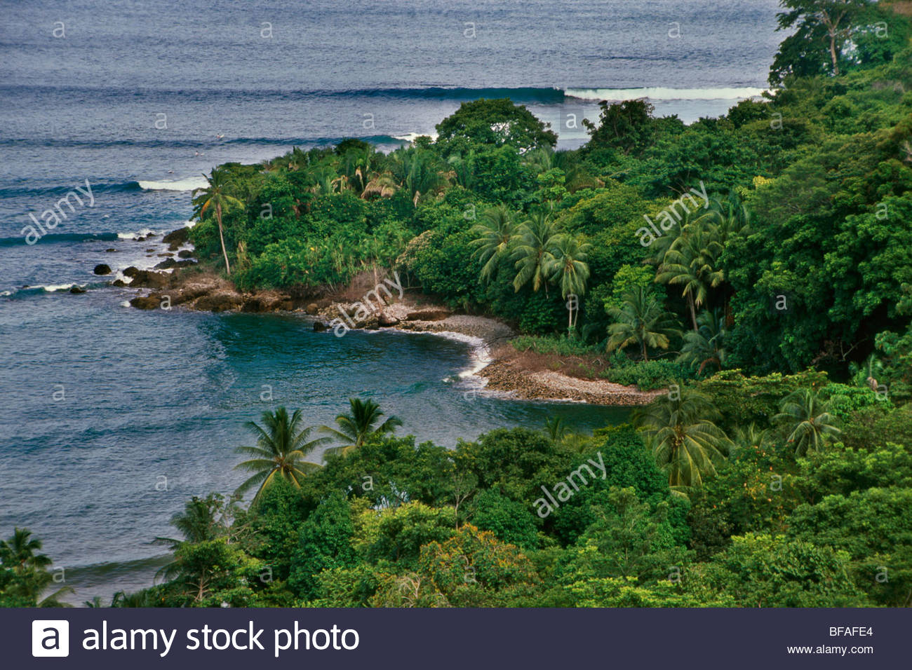 Coastline, Osa Peninsula, Costa Rica Stock Photo, Royalty Free Image