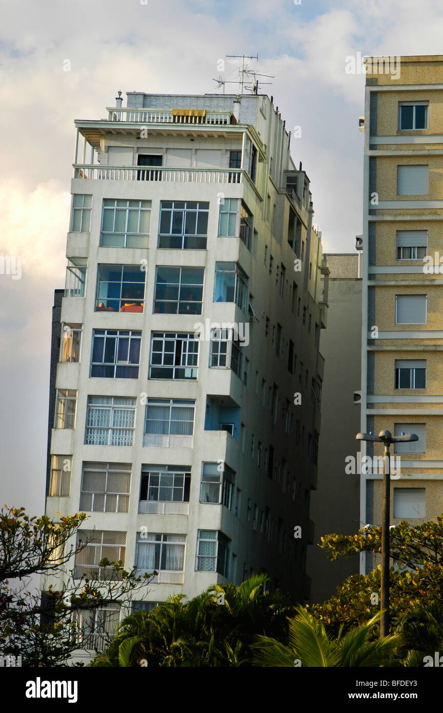 Crooked buildings in Santos, Brazil Stock Photo 26727319 Alamy