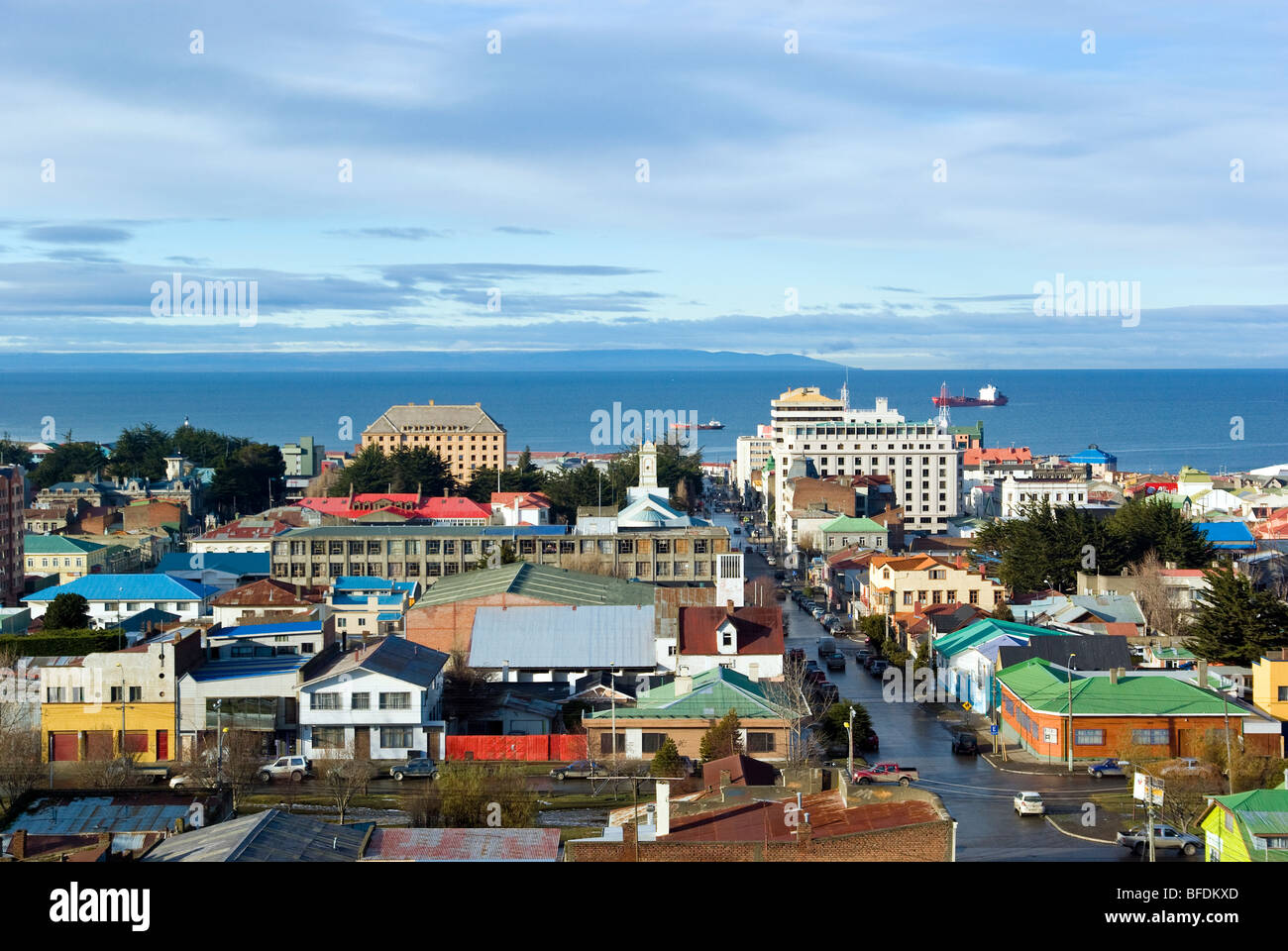 mirador cerro de la cruz view of punta arenas from mirador cerro de la cruz chile mirador cerro de la cruz view of punta arenas from mirador cerro de la cruz chile