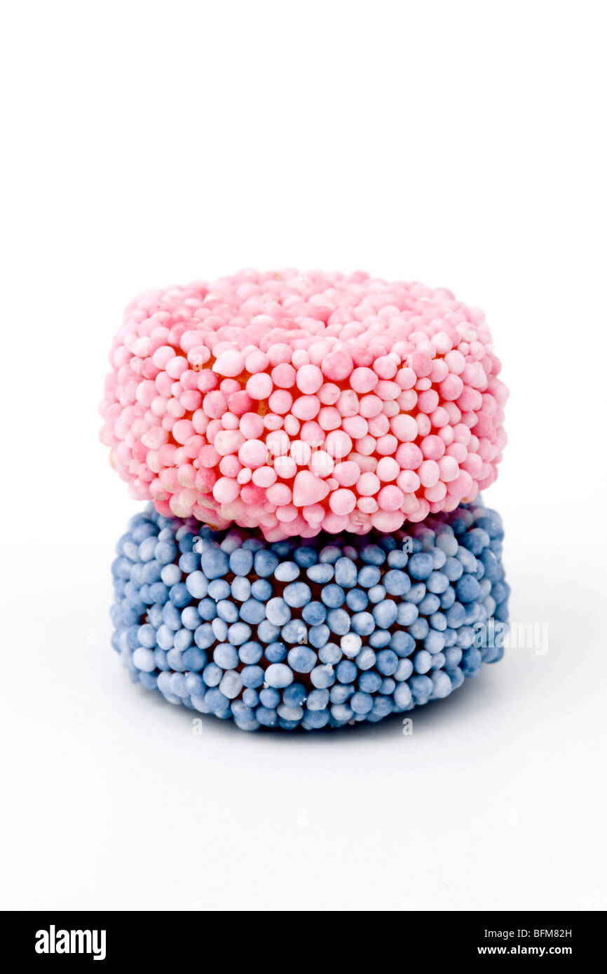 Pink And Blue Liquorice Allsorts Sweets Stock Photo Royalty Free Image