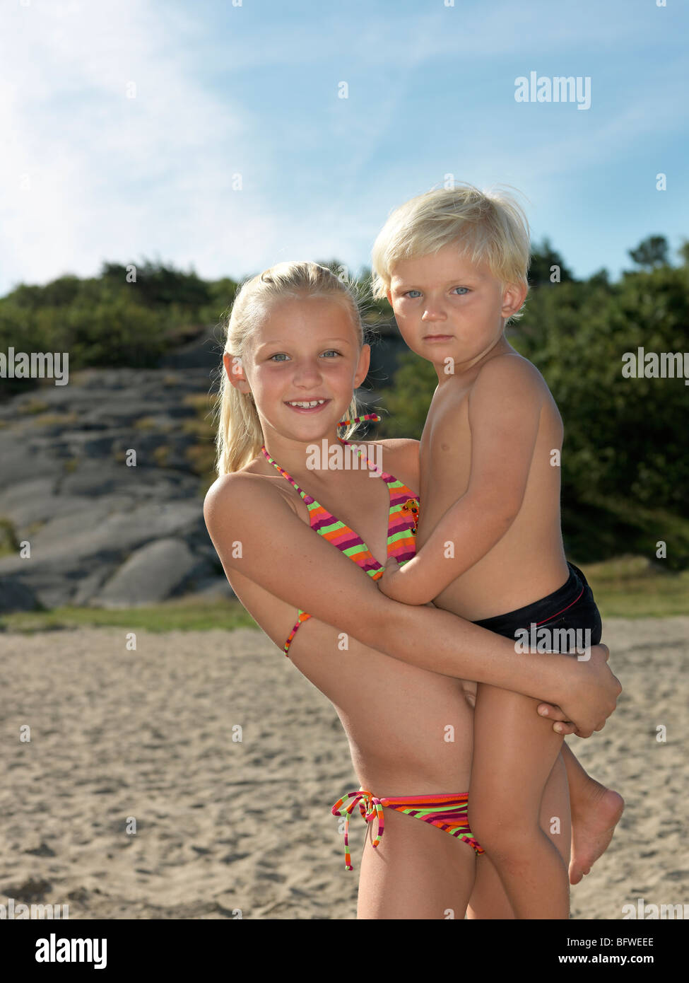sexy nude with braces brother and sister naked and holding hand