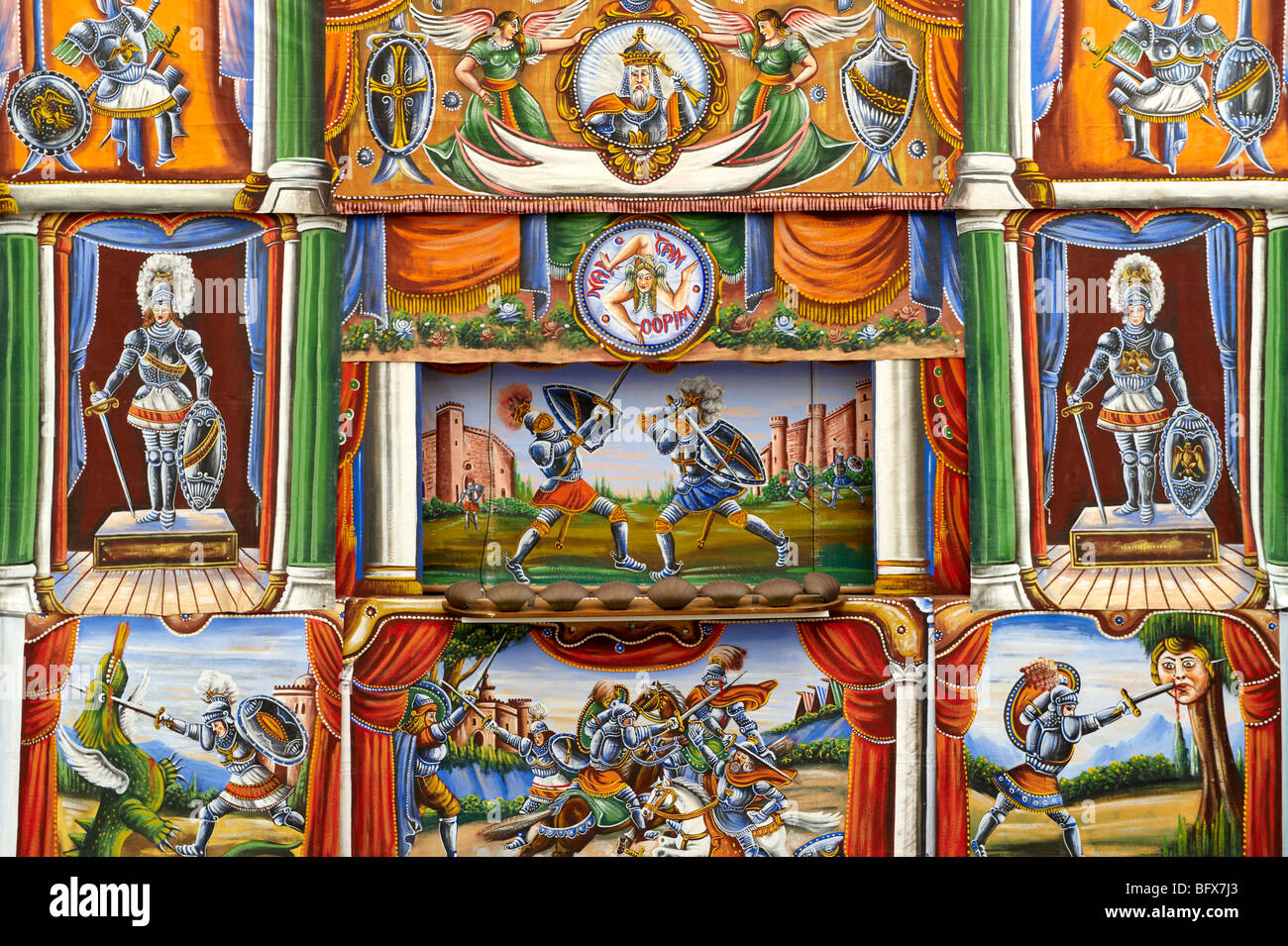 puppet theatre museum, traditional Sicilian puppets, Palermo, Sicily