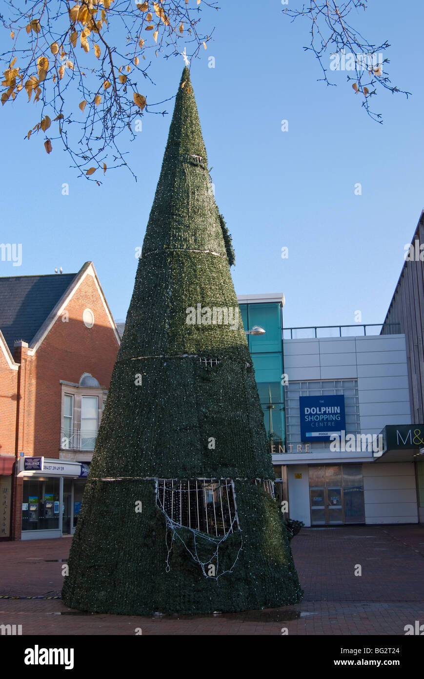 30ft 10m high artificial christmas tree in poole 30ft 10m high artificial christmas tree in poole