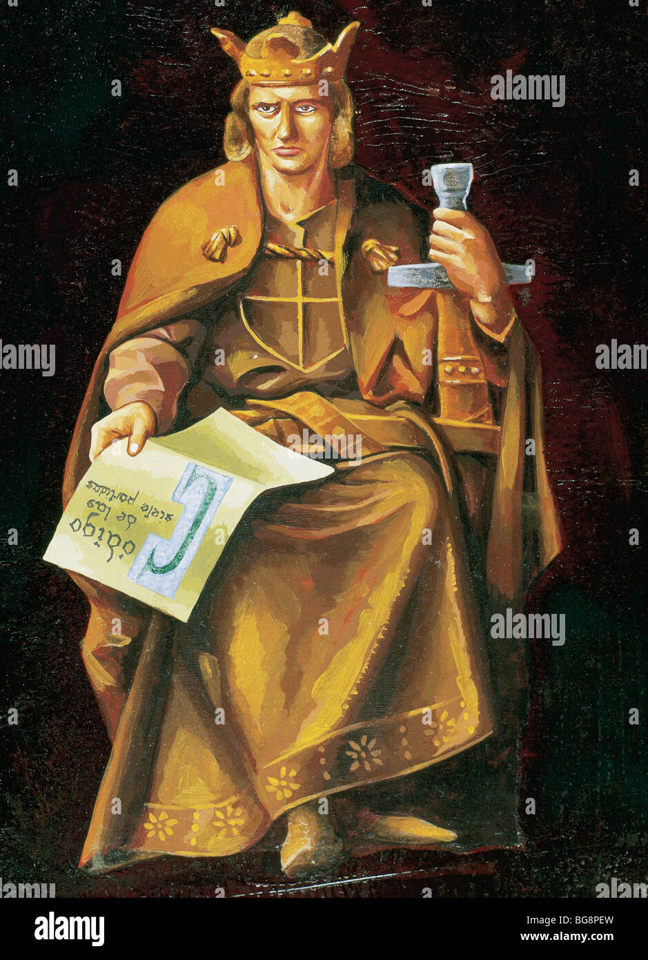 ALFONSO X of Castile "the Wise (Toledo ,1221Seville, 1284). King of Stock Photo 27238145 Alamy