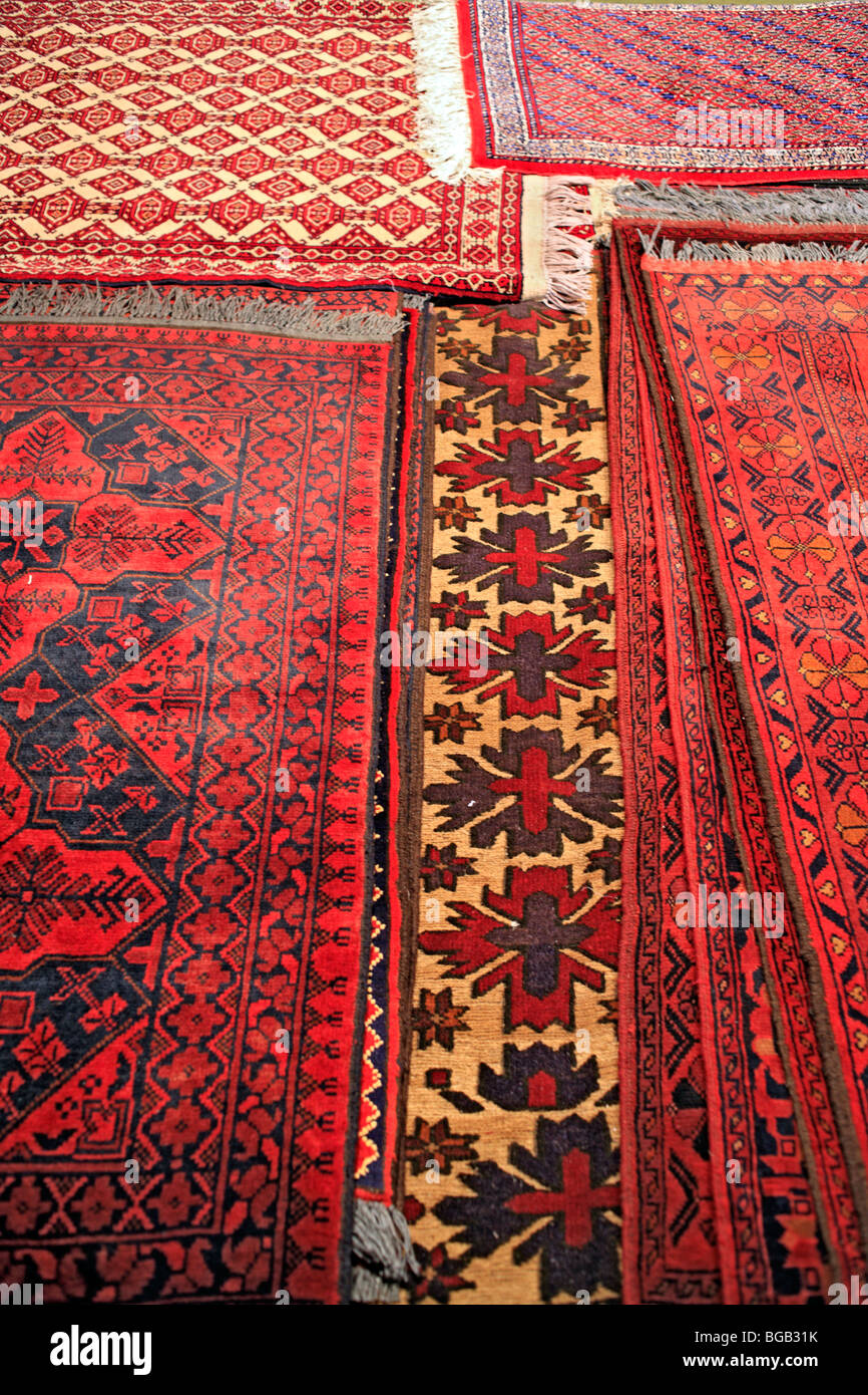 Carpets shop, Samarkand, Uzbekistan Stock Photo, Royalty Free Image