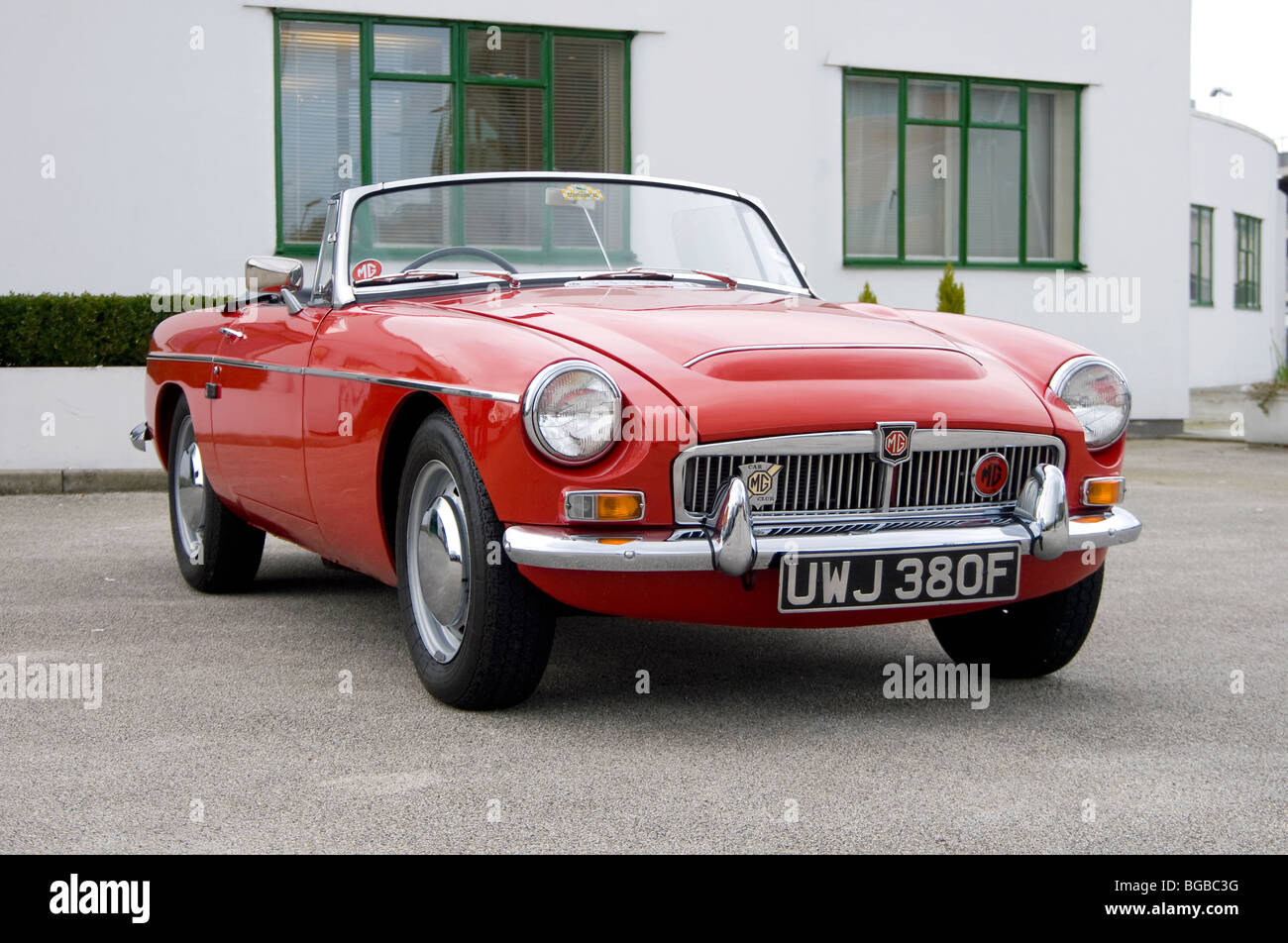 Mgc Classic English Open Sports Car, Straight 6 Cylinder Stock Photo