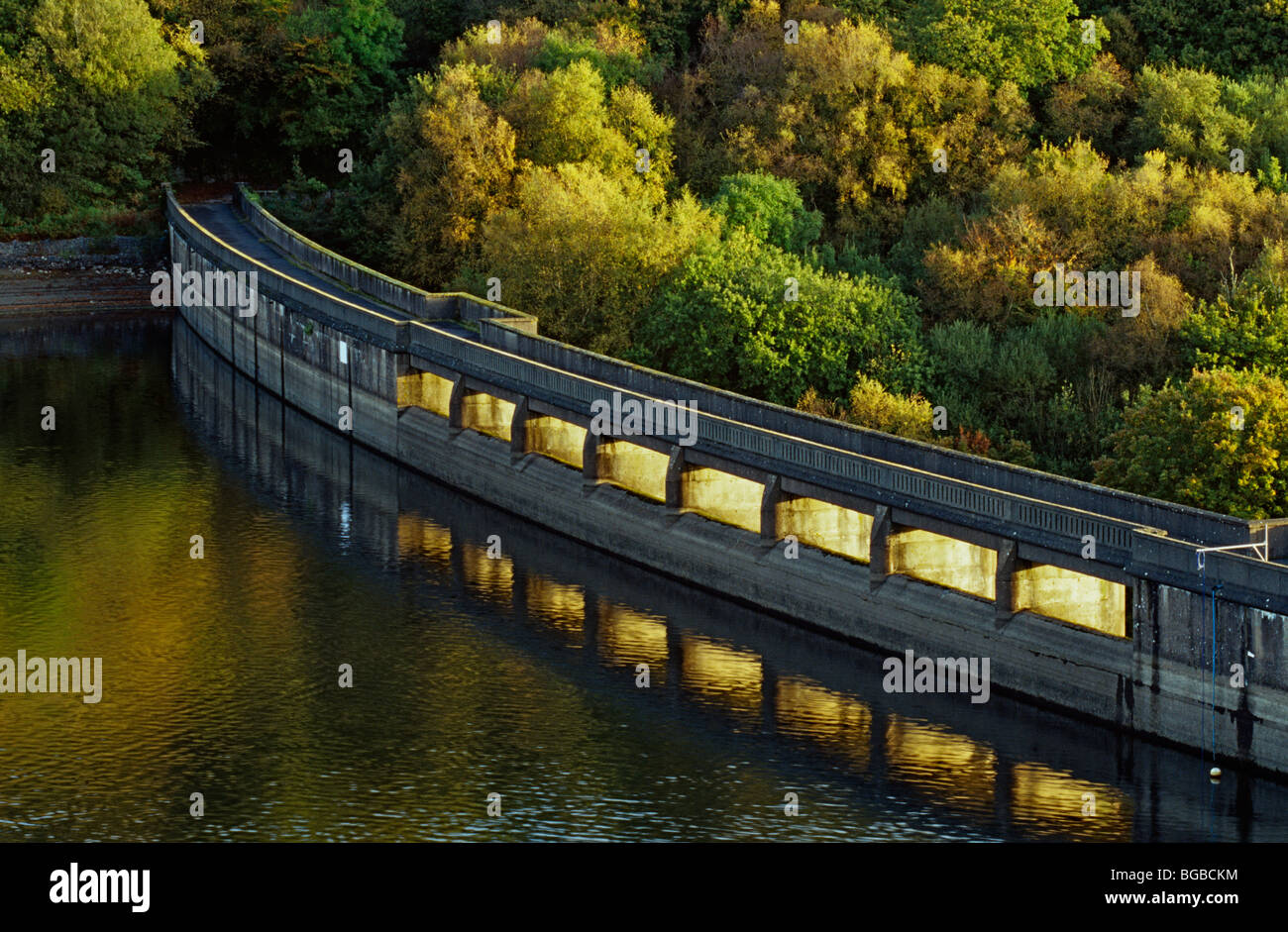 Clatworthy Reservoir Dam Somerset Stock Photo 27296296 Alamy