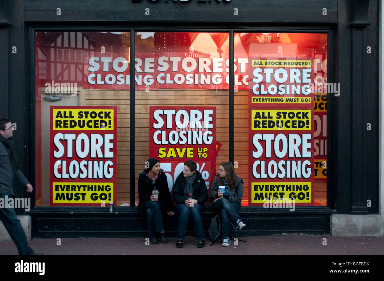 store closed signs