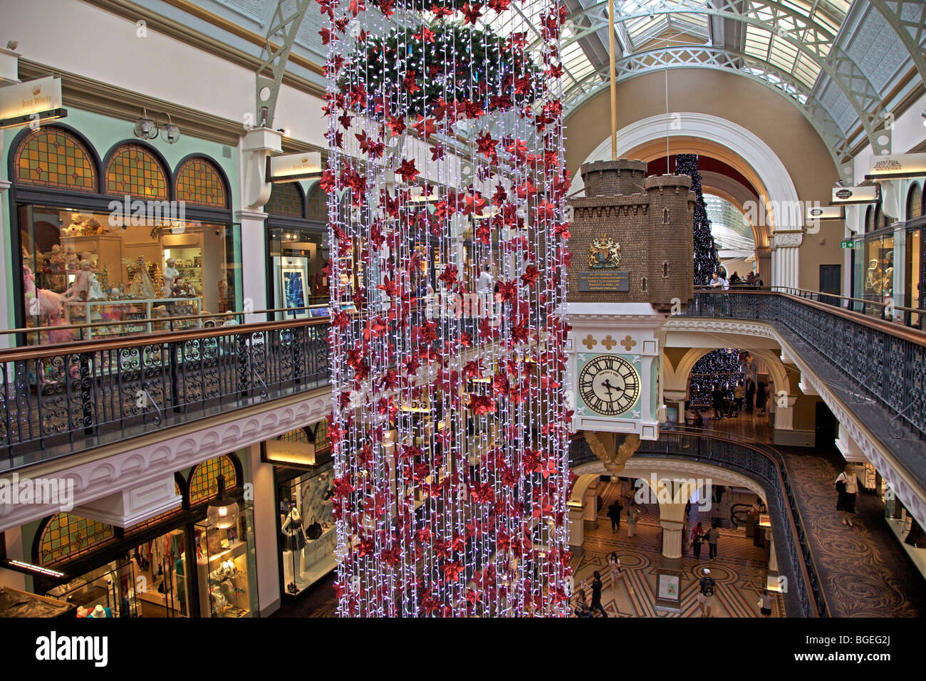 queen victoria building shopping centre at christmas queen victoria building shopping centre at christmas