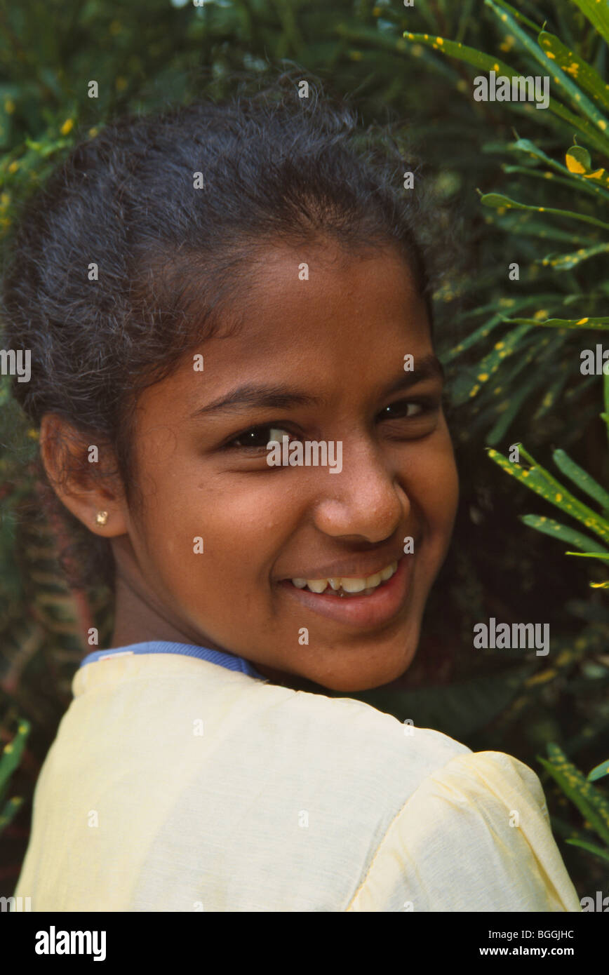 A little girl, Sri Lanka Stock Photo - a-little-girl-sri-lanka-BGGJHC