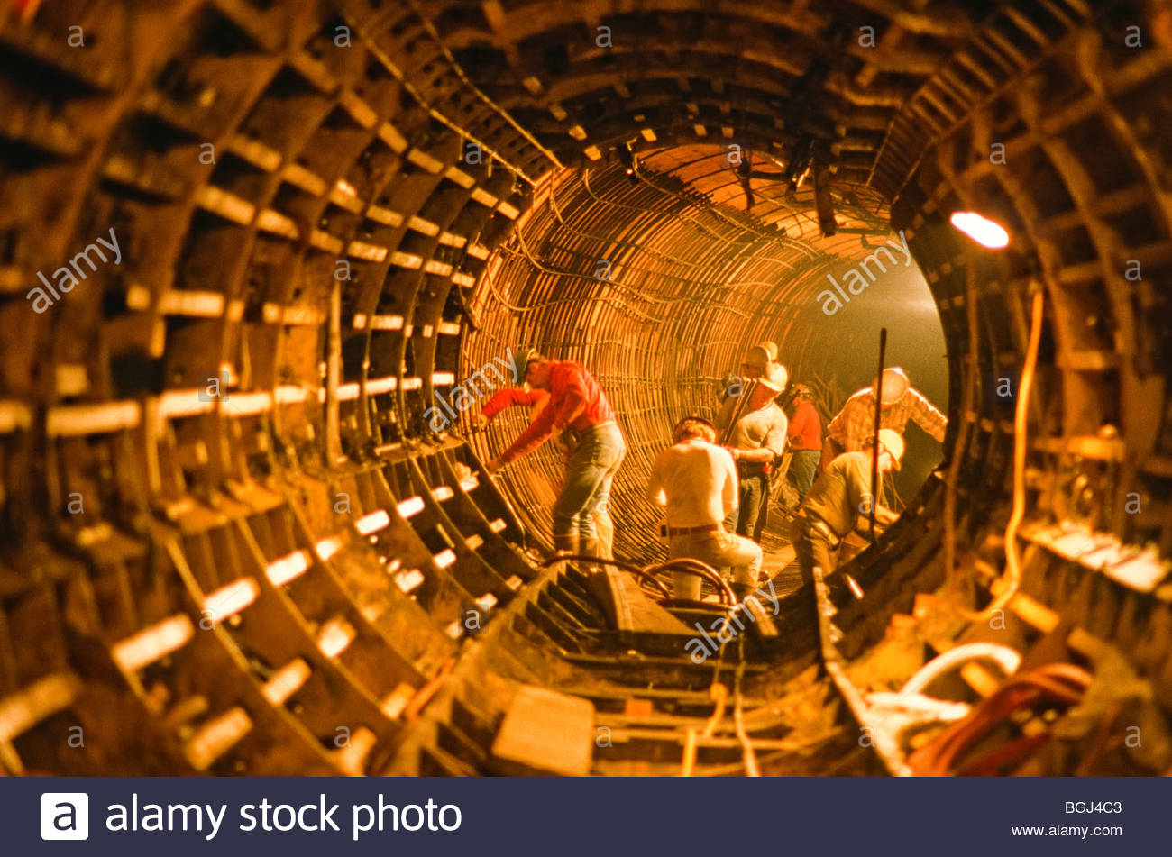 Alaska. Pipeline construction Stockfoto, Lizenzfreies Bild 27443475