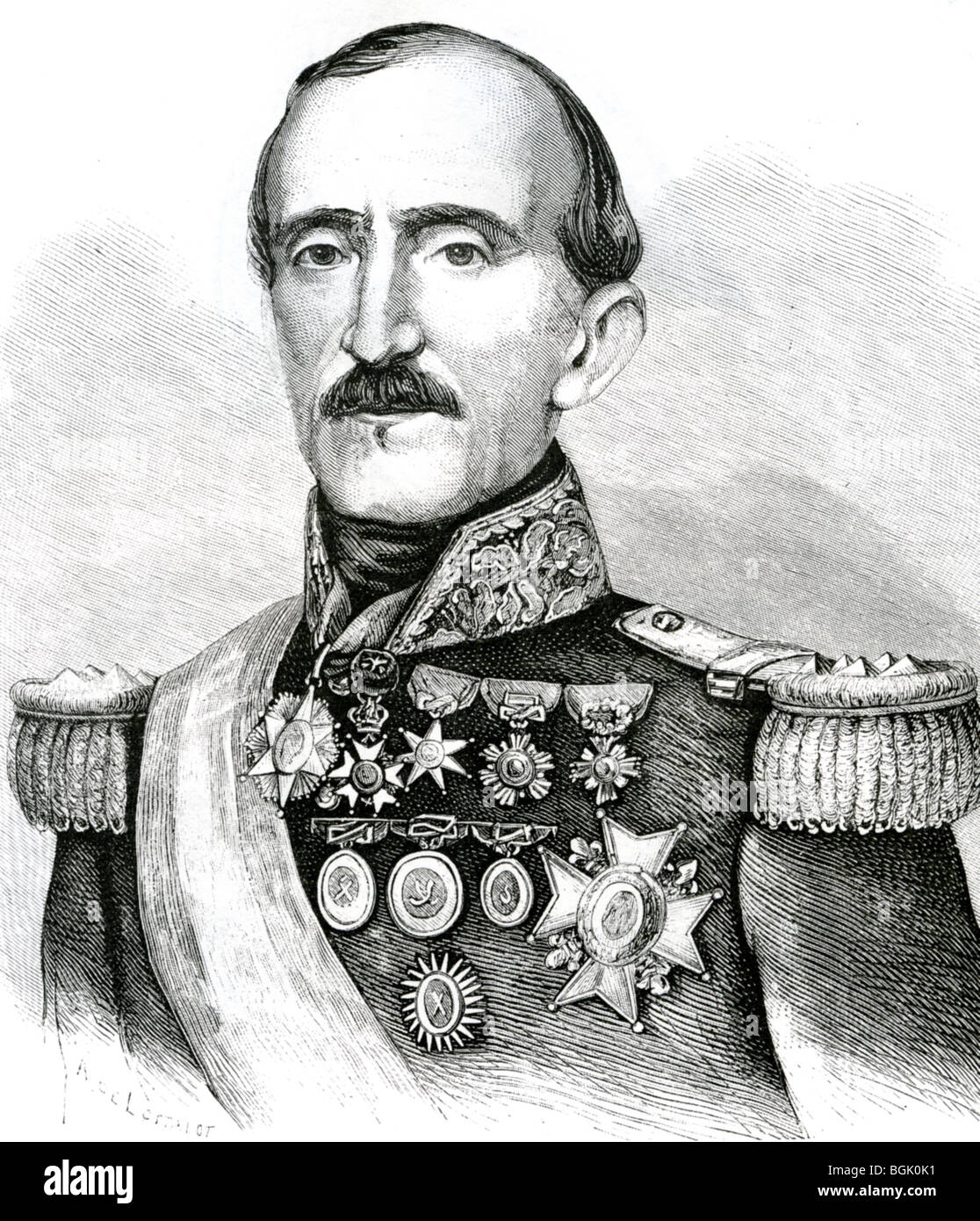 JUAN <b>JOSE FLORES</b> (1800-64) as President of Ecuador Stock Foto - juan-jose-flores-1800-64-as-president-of-ecuador-BGK0K1