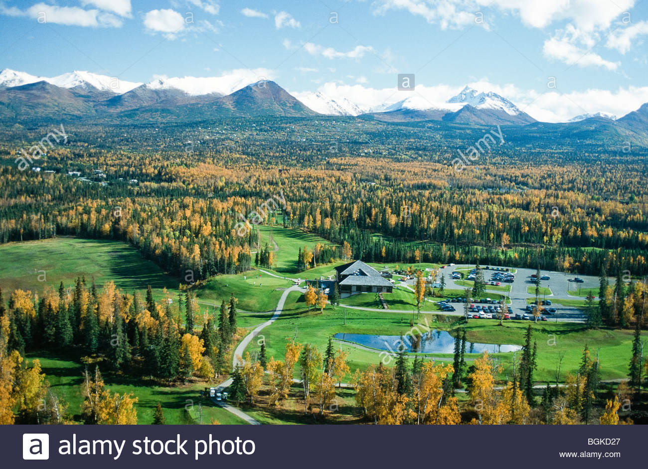 Anchorage Golf Course, Anchorage. Alaska golf course aerials located