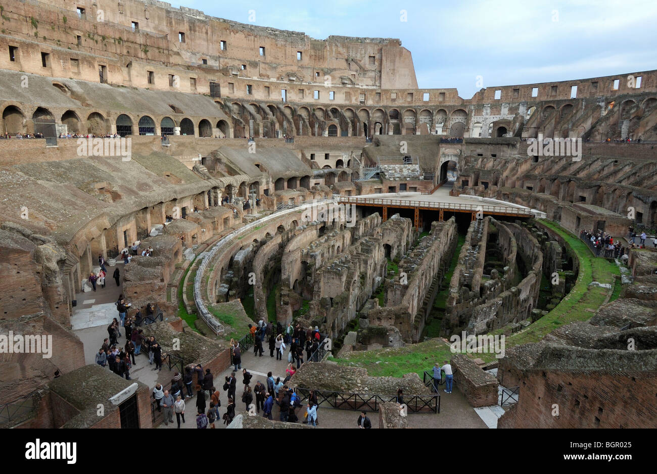 Interior Of Coliseum Rome Stock Photo Alamy