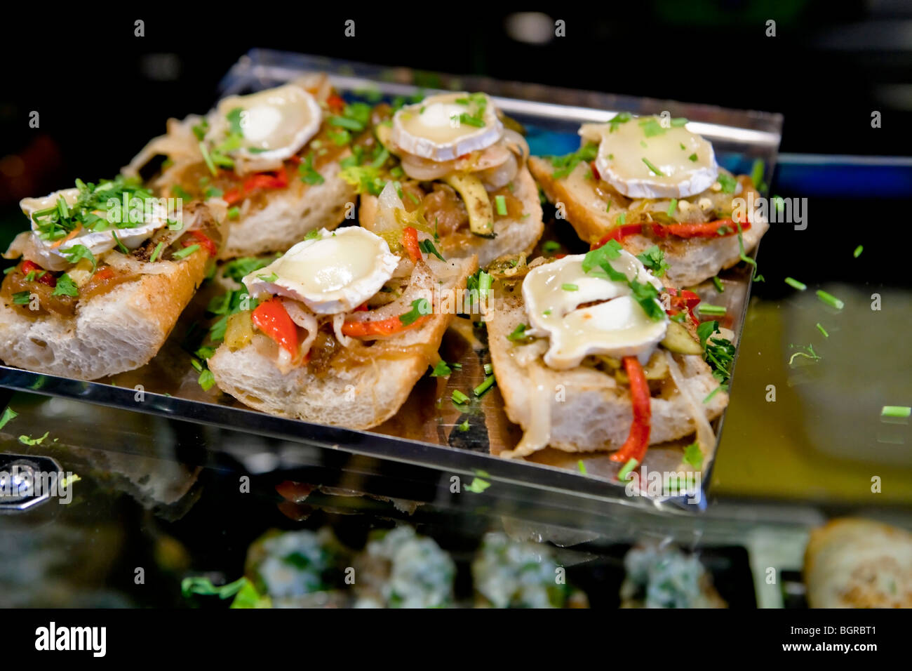 Barcelona The Boqueria Market La Rambla Tapas Stock Photo