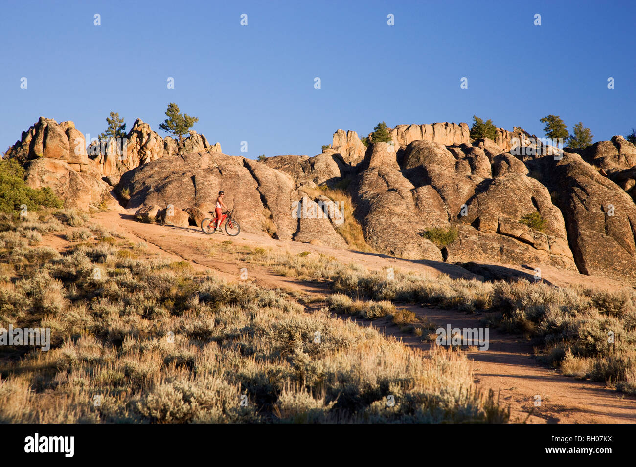 Hartman Rocks Recreation Area trails, Gunnison, Colorado Stock Photo