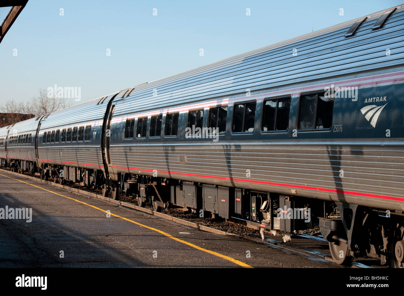 Amtrak train pulling into Rochester, NY depot Stock Photo, Royalty Free Image 27783152 Alamy