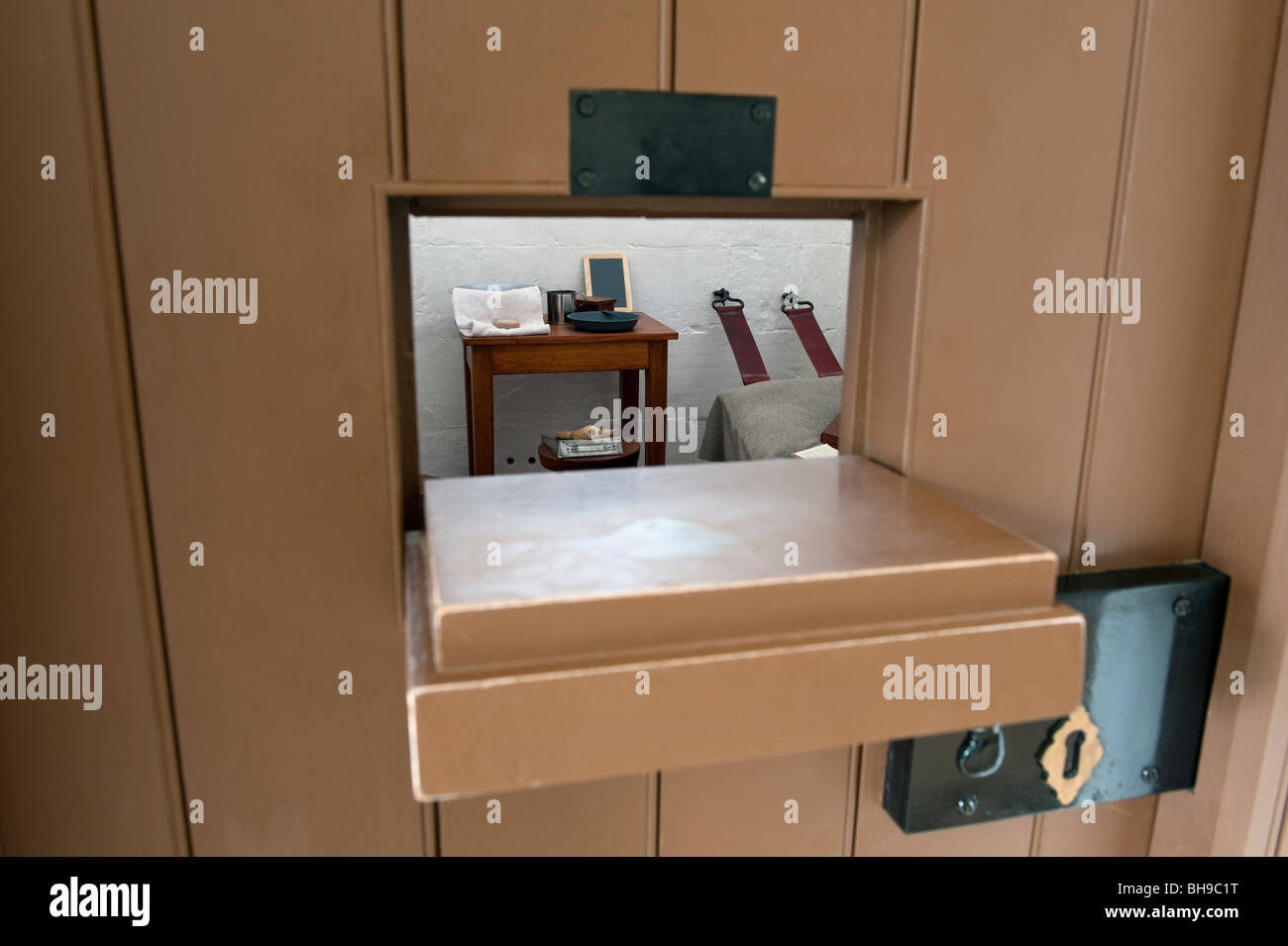Cell Door Inside the Separate Prison, Port Arthur Penal Colony Stock