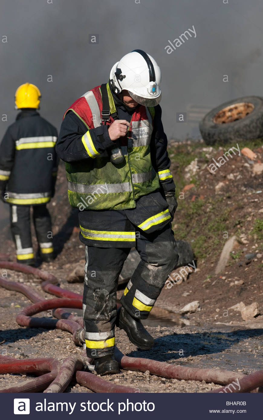 sector-commander-watch-manager-on-packset-radio-stock-photo-royalty