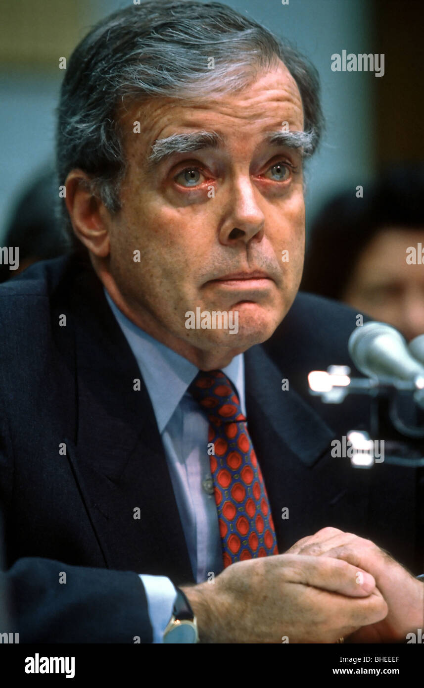 New York Federal Reserve President William J McDonough testifies in