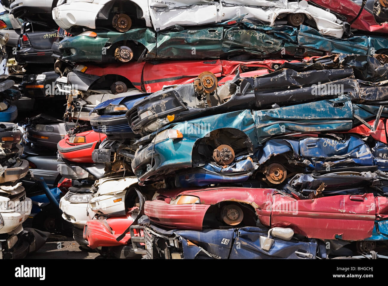 Crushed Cars For Recycling Hi Res Stock Photography And Images Alamy