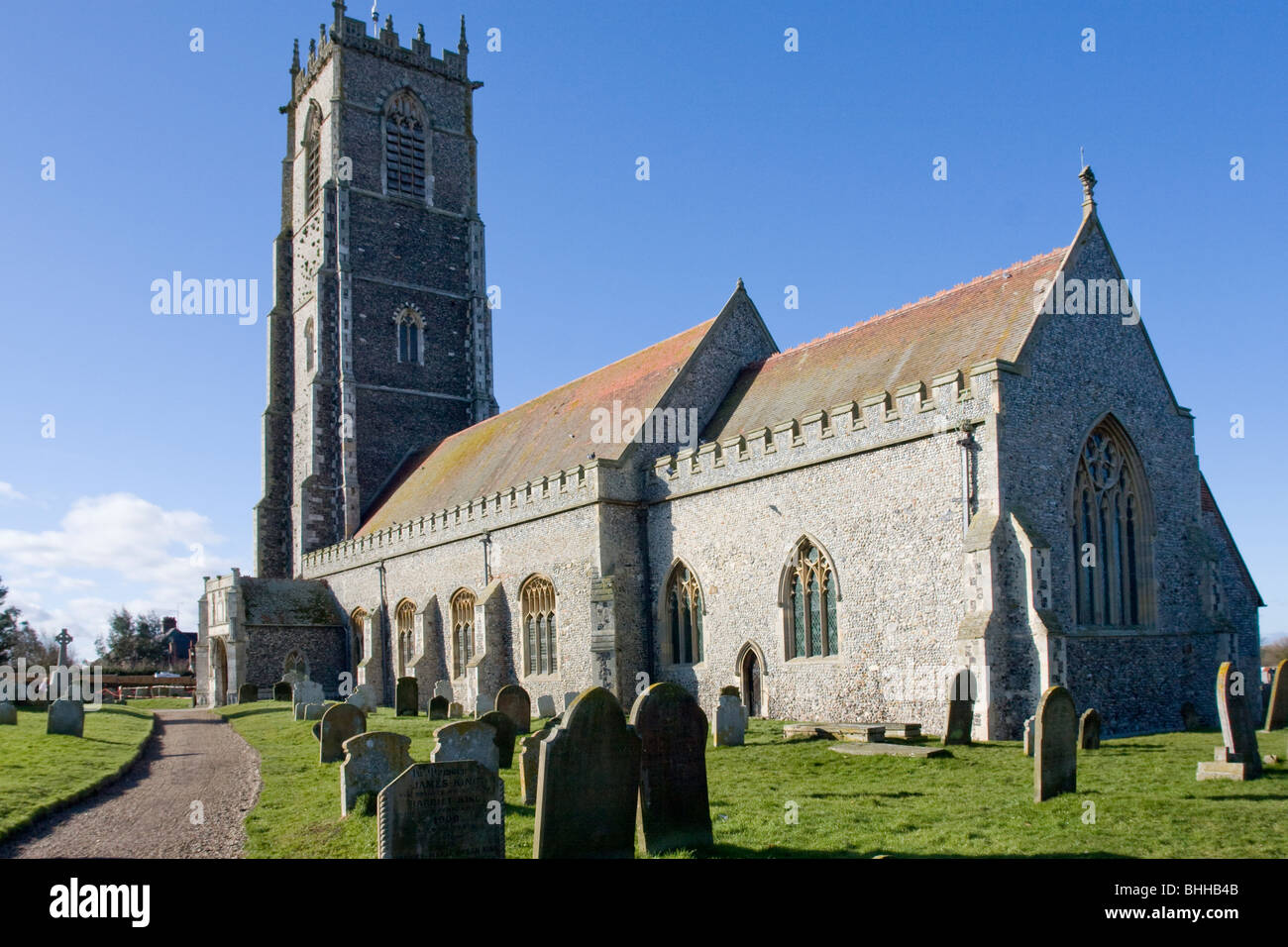Parish Church of The Holy Trinity & All Saints, WintertononSea Stock