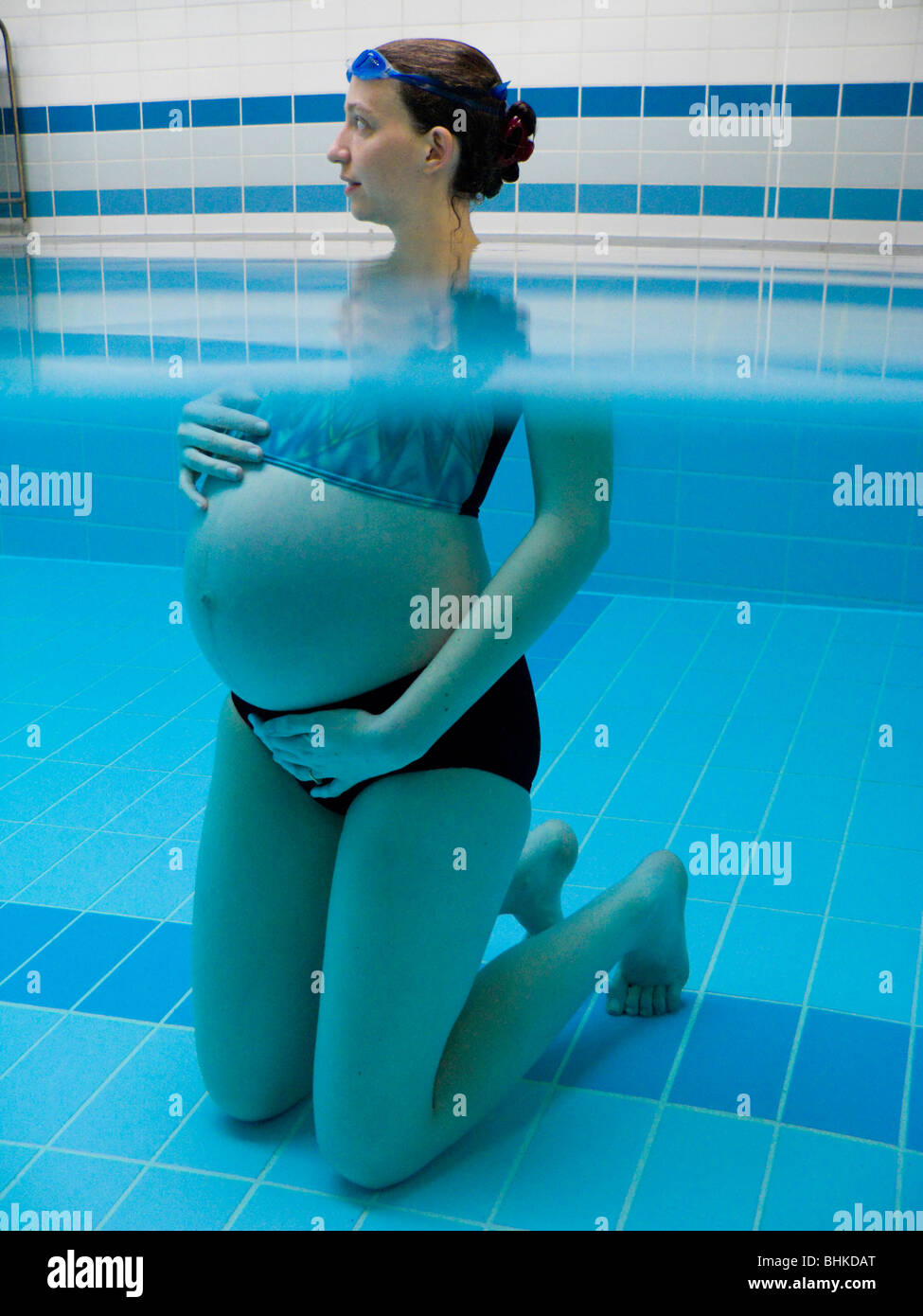 Pregnant Woman Swimming 42