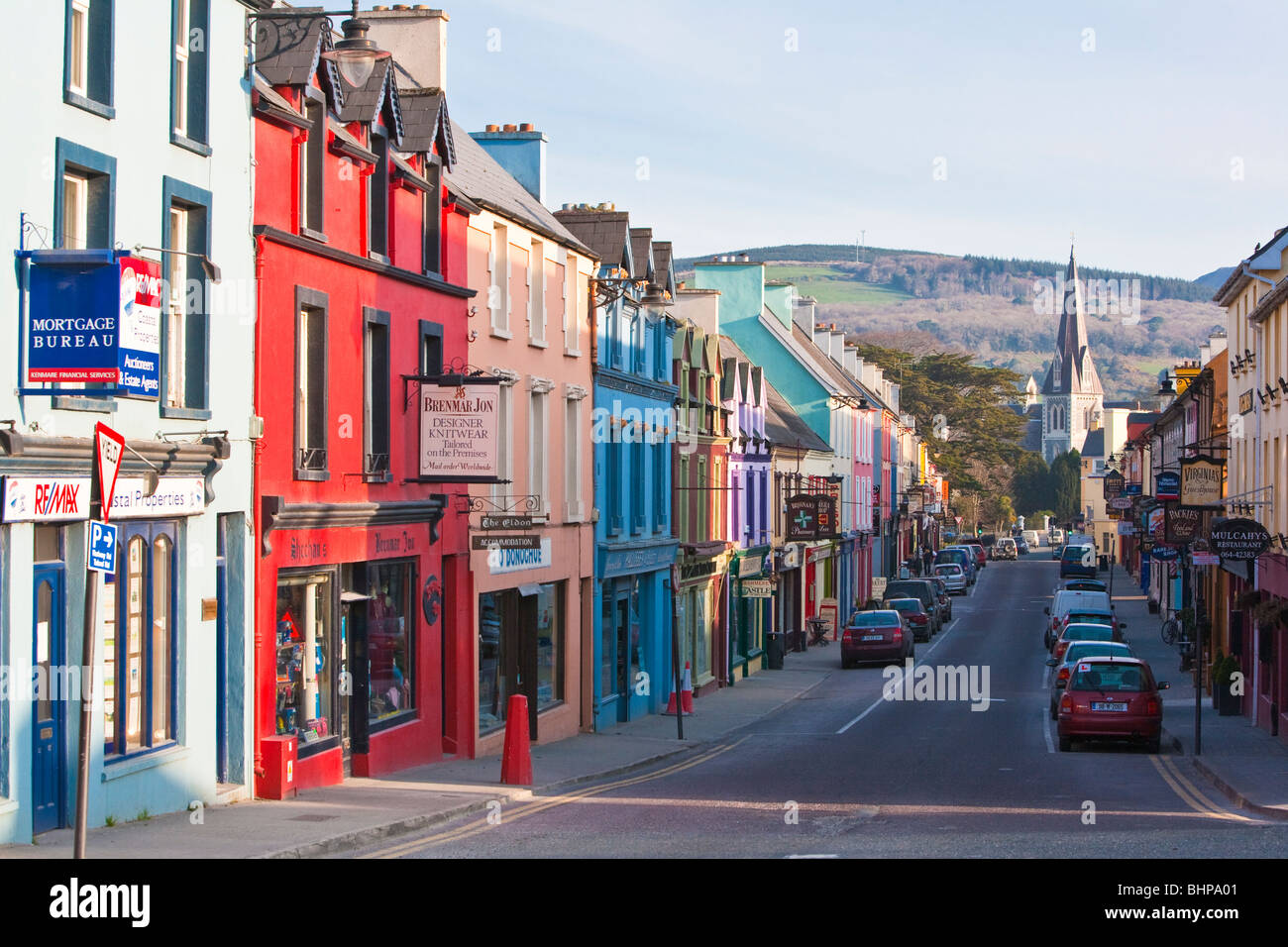 Main street in Kenmare, Ireland Stock Photo, Royalty Free Image