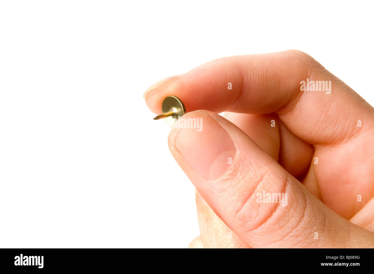 hand holding thumb tack Stock Photo, Royalty Free Image 28280716 Alamy