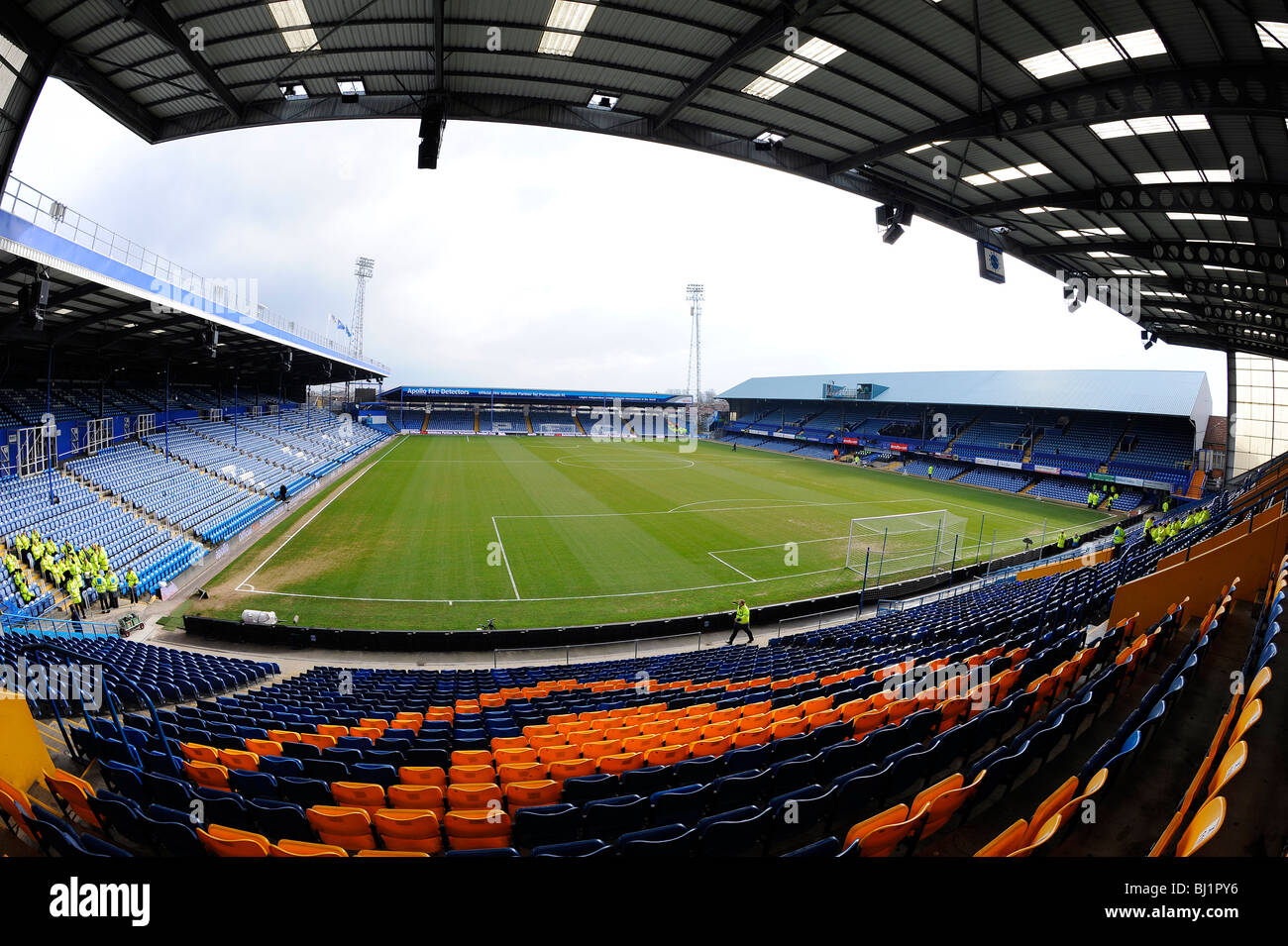 View inside fratton park stadium portsmouth home of portsmouth stock