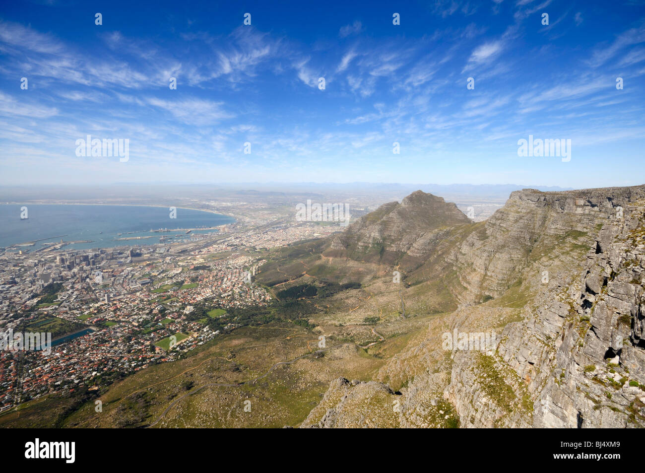 View From Table Mountain On Cape Town Western Cape South Africa