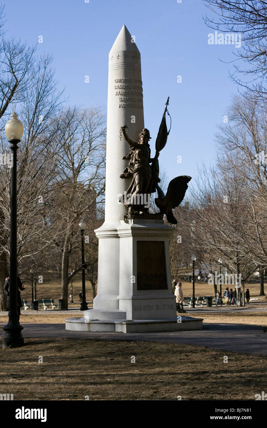 Statue in the Boston Common made by the Henry Bonnard Bronze Company