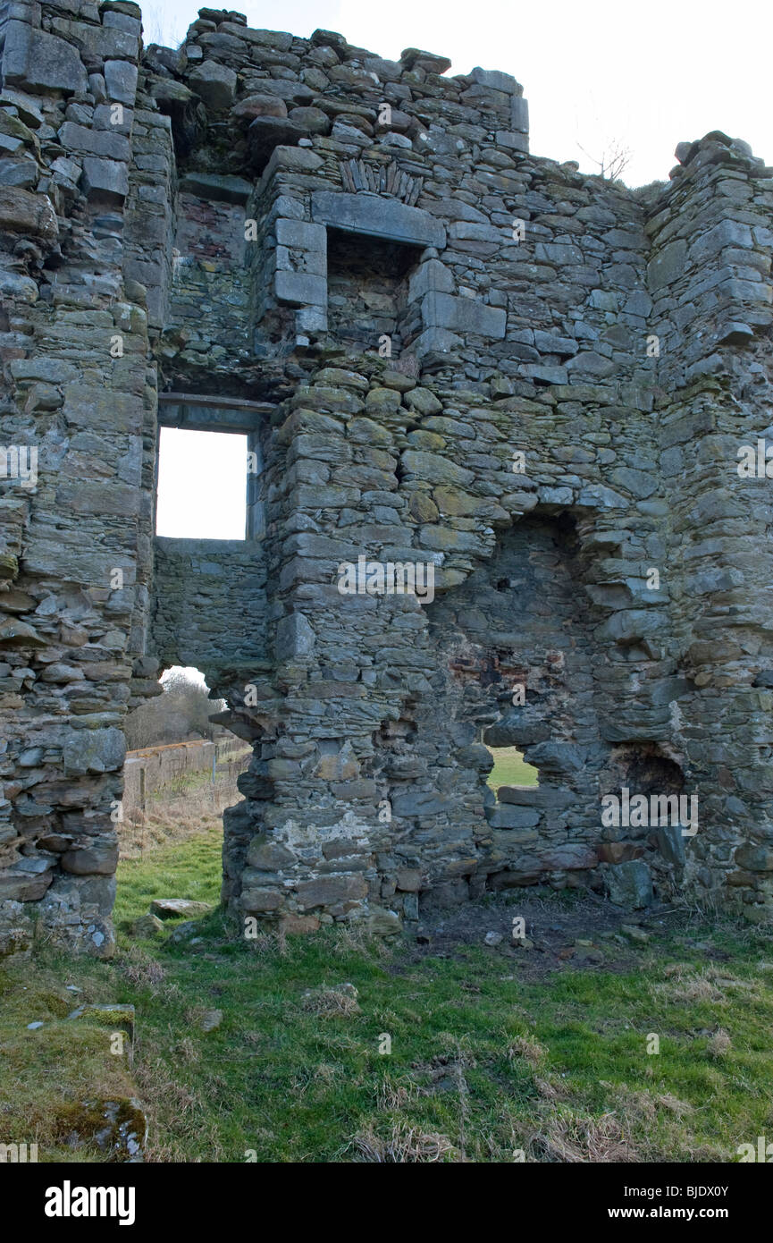 Mongavlin Castle near St Johnston Co Donegal Stock Photo, Royalty Free