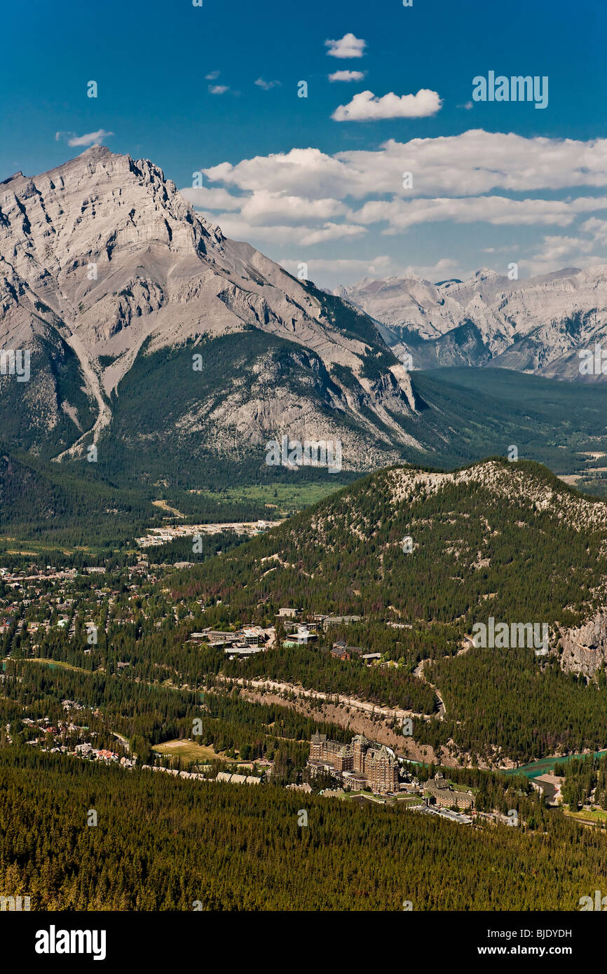 Famous Fairmont Banff Springs Hotel Banff Alberta Canada Stock