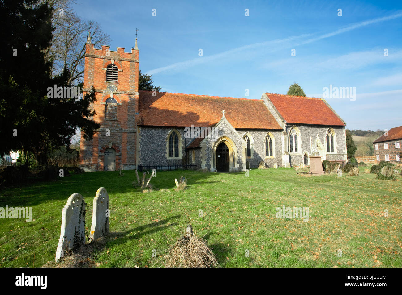 St Bartholomew's Parish Church in Lower Basildon, Berkshire, Uk Stock