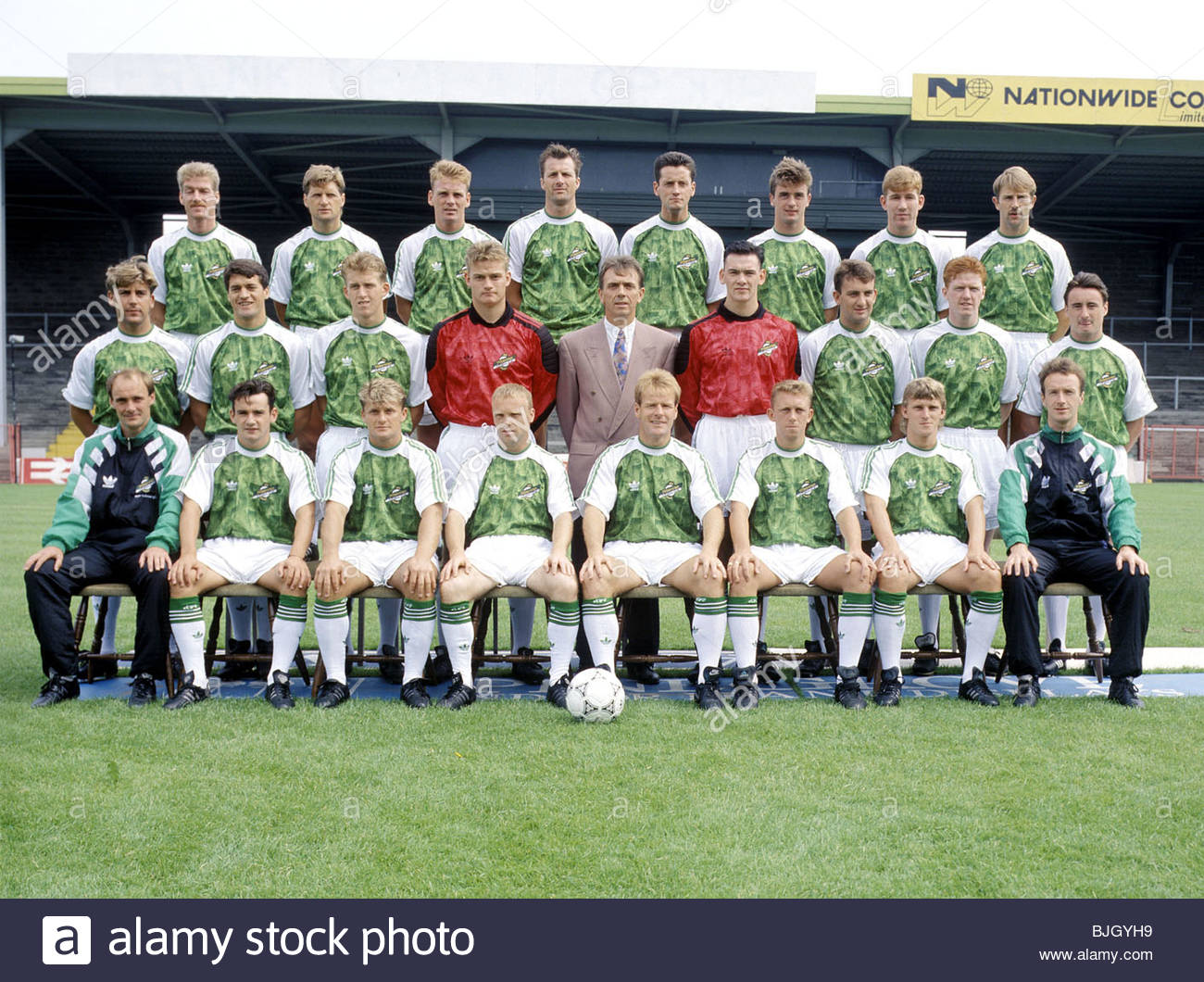 SEASON 1991/1992 HIBERNIAN Hibs team picture Stock Photo, Royalty Free