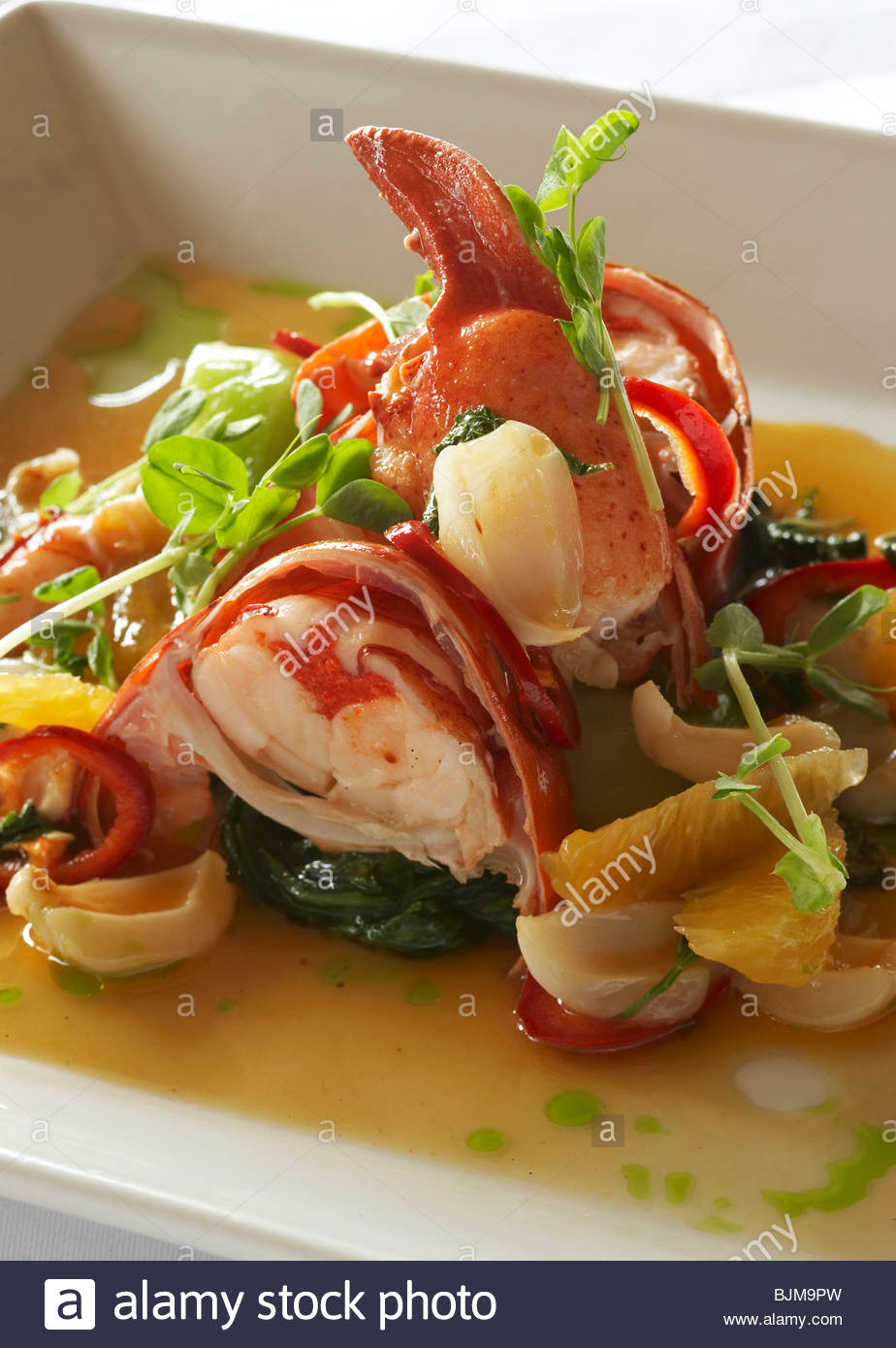 Lobster Salad Appetizer Stock Photo, Royalty Free Image 28720913 Alamy