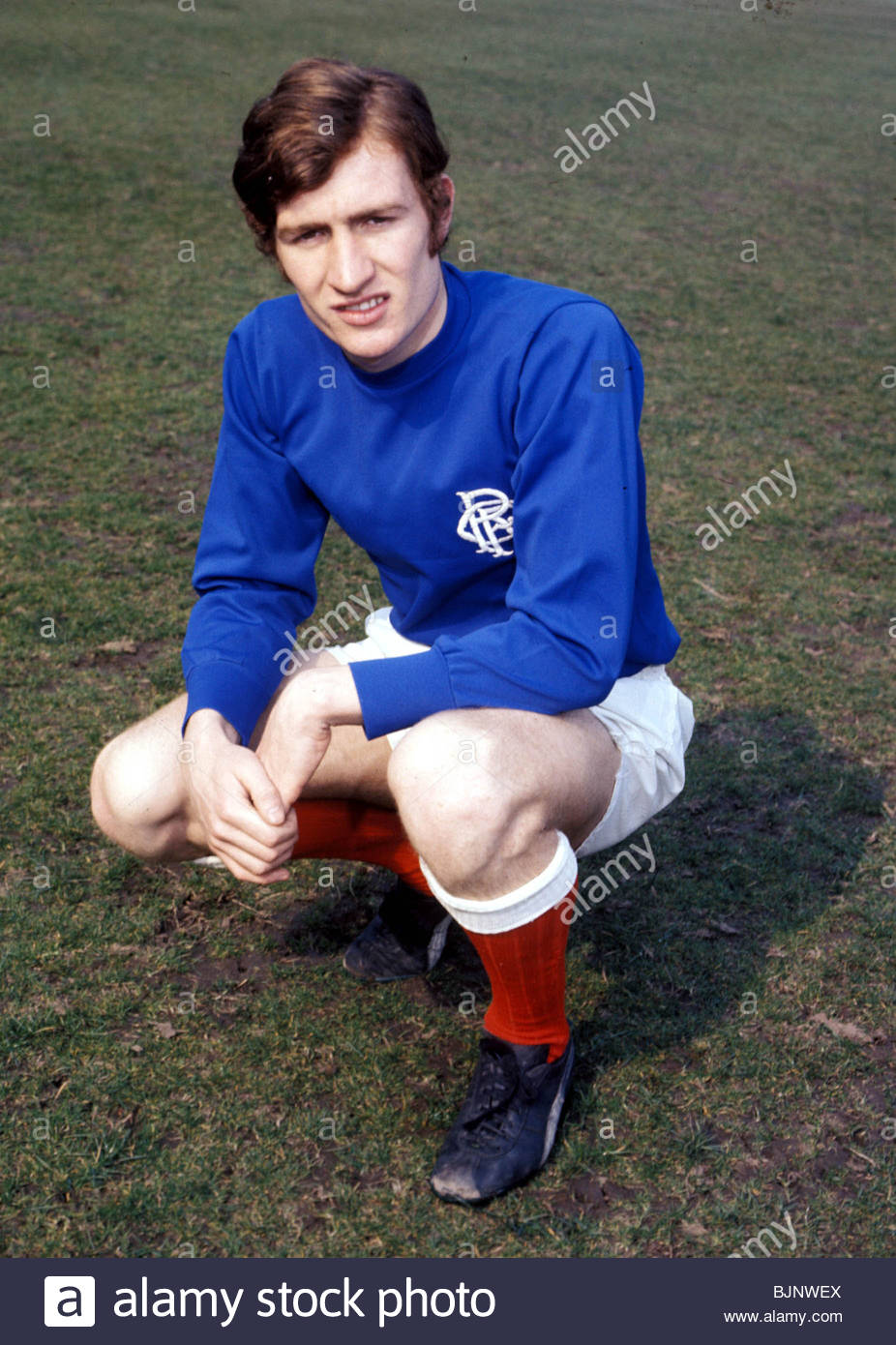 SEASON 1970/1971 RANGERS Sandy Jardine Stock Photo, Royalty Free Image